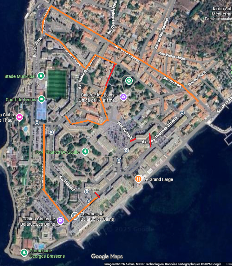 déviation travaux athena