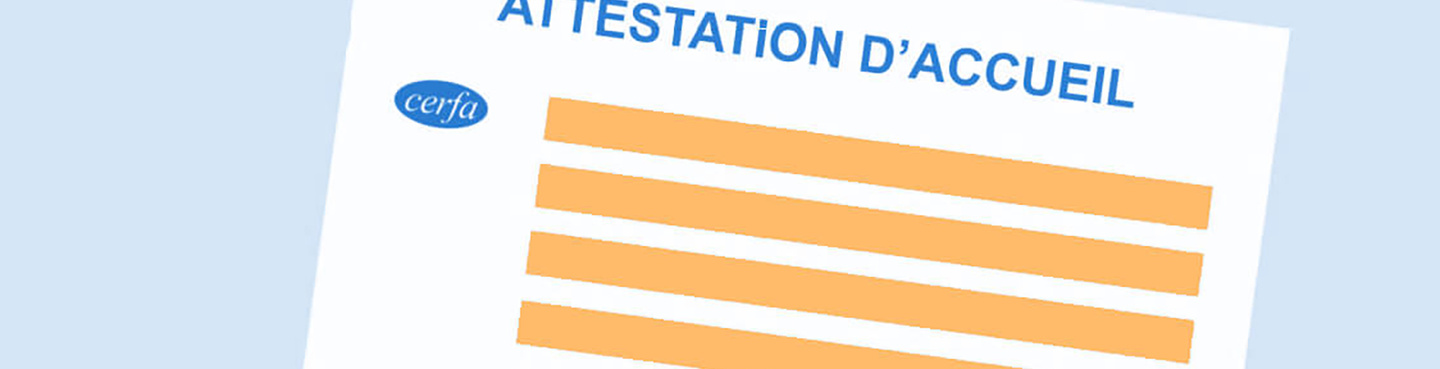 Attestation d'accueil d'étrangers